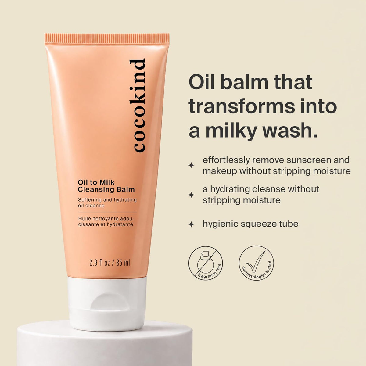 Cocokind Oil to Milk Cleansing Balm