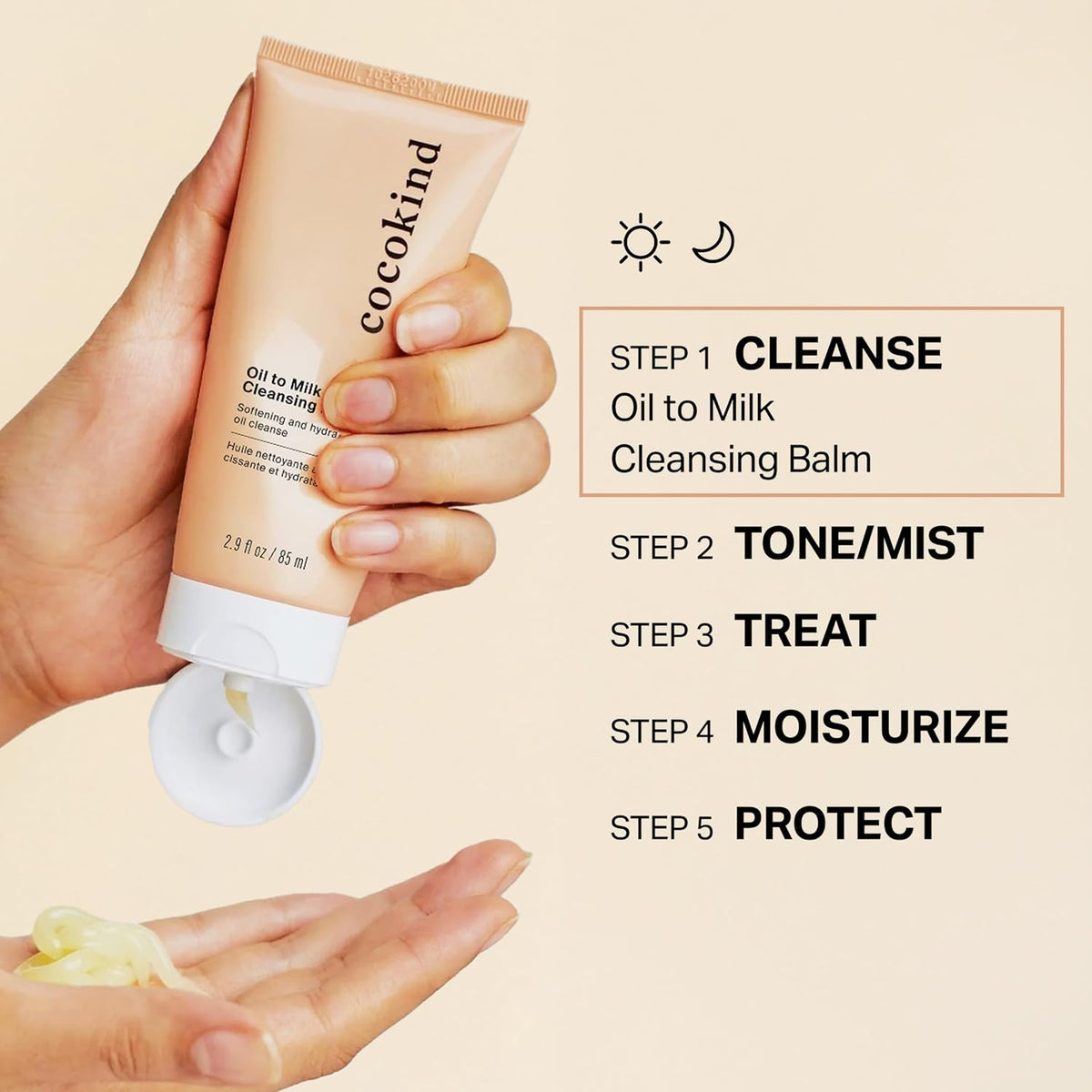 Cocokind Oil to Milk Cleansing Balm