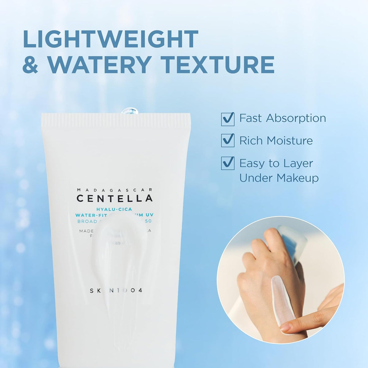 SKIN1004 Hyalu-Cica Water-Fit Sun Serum SPF 50
